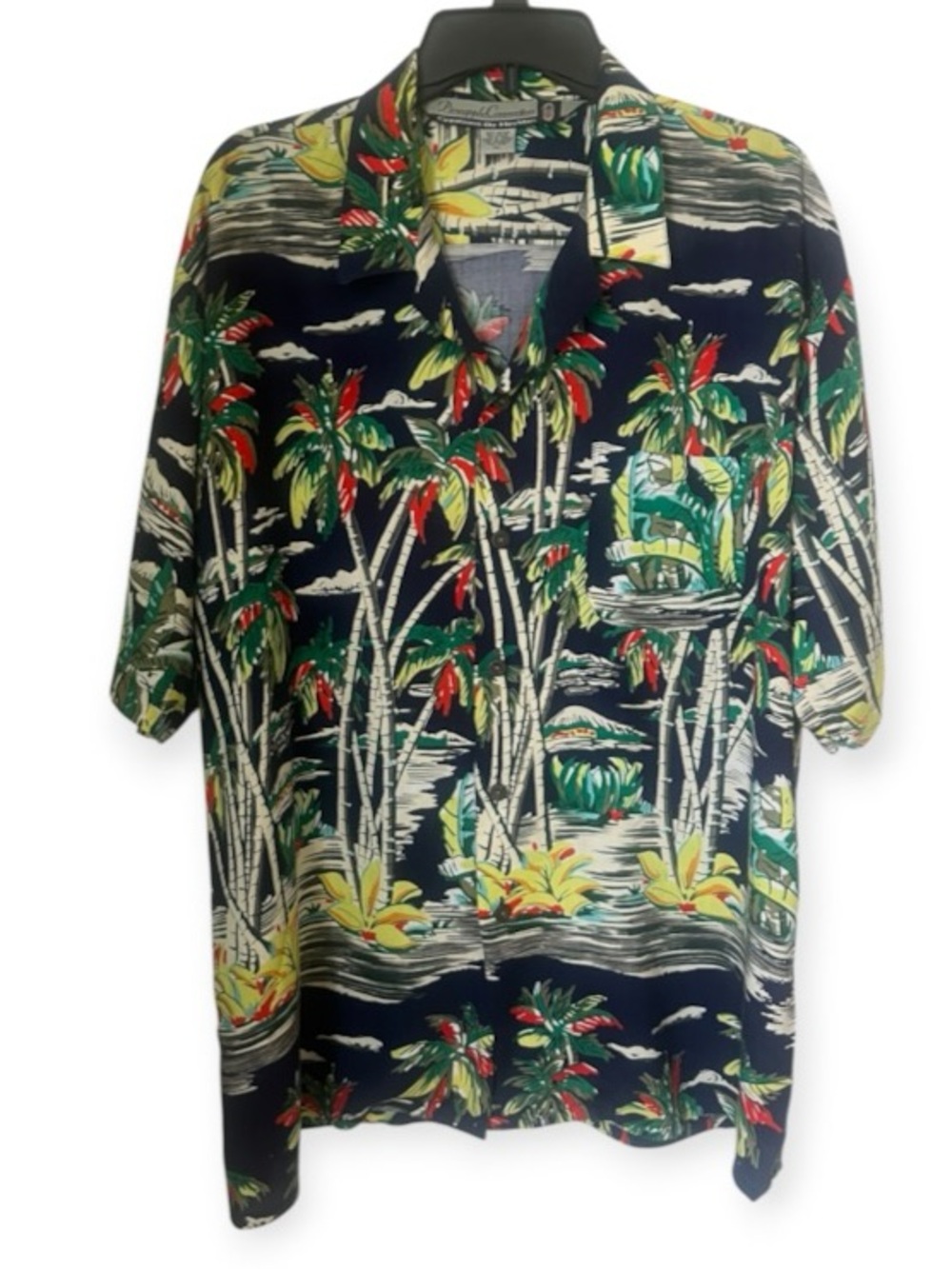Vintage Pineapple Connection Hawaiian Shirt XL 100% Rayon